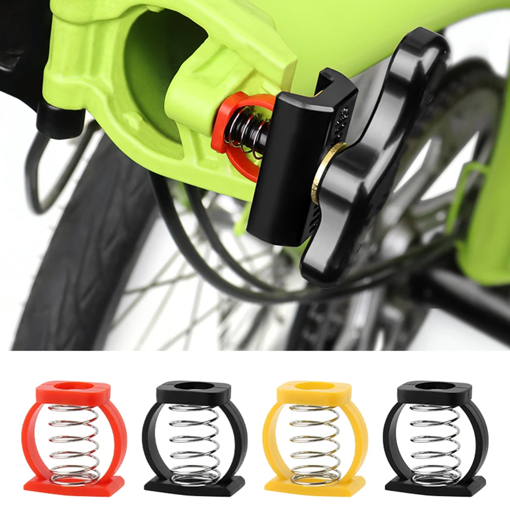 2pcs Bike Spring Hinge Clamp Easy Hinge C Buckle Easy Free Twist Hinge Clip Folding Bike Frame Repair Accessories For Brompton