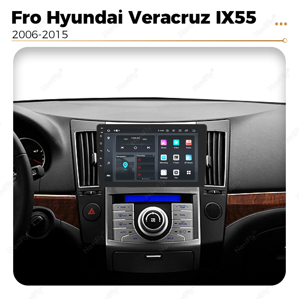 4G Android 14 Car Multimedia Player For Hyundai Veracruz ix55 2006-2015 Navigation GPS Carplay Auto Radio Stereo DSP RDS 4G BT