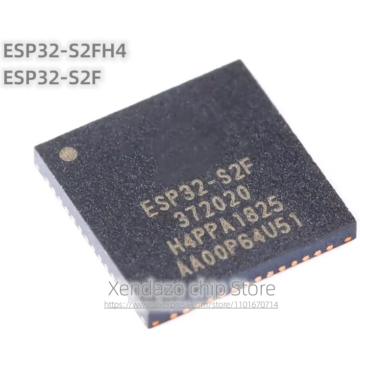 2pcs/lot ESP32-S2FH4 ESP32-S2F QFN-56 package Original genuine Single core 32-bit WiFi MCU wireless transceiver chip