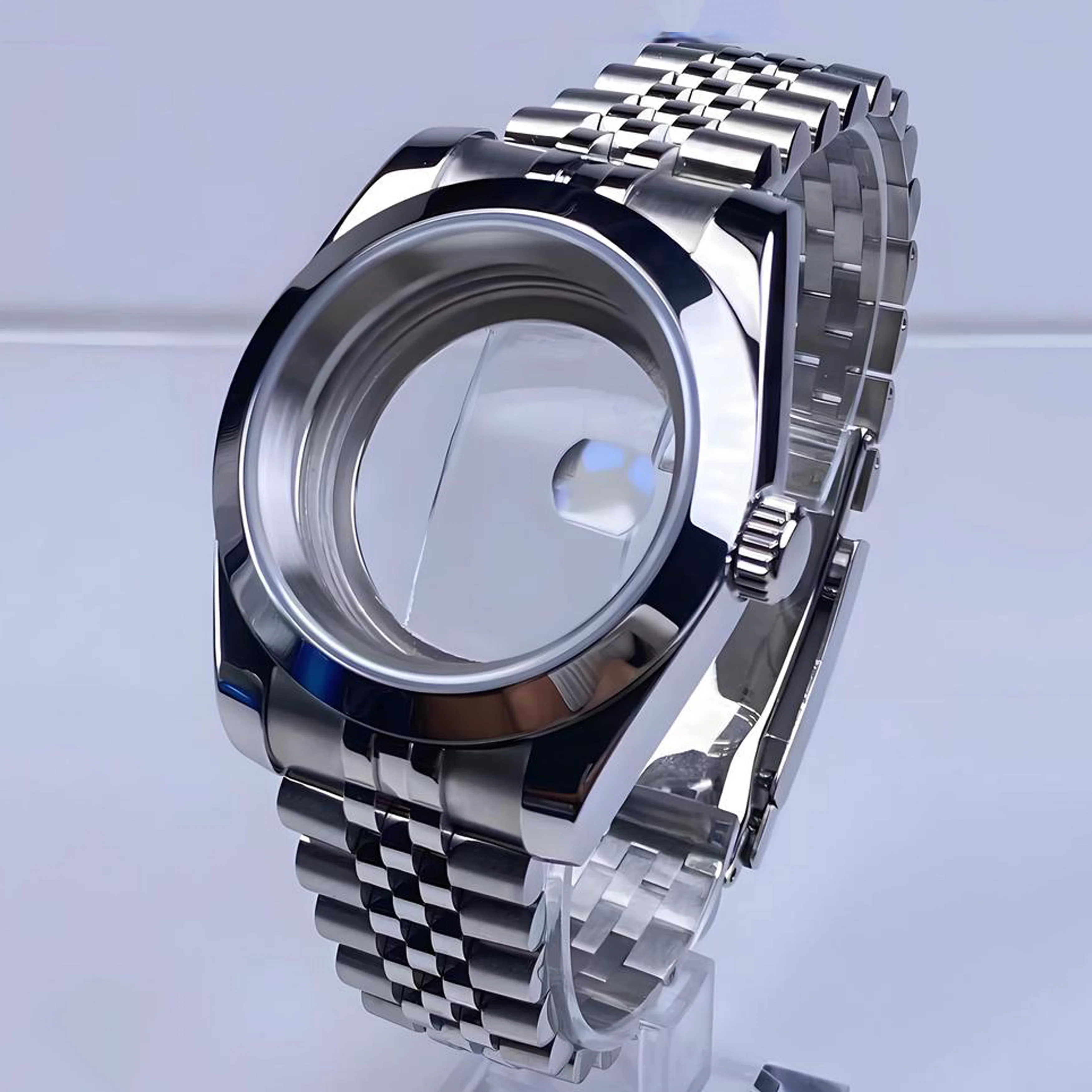 

36/39mm NH35 Watch Case for NH36 NH35 Movement 28.5mm Dial Case new JB Bracelet Sapphire Crystal Case Watch