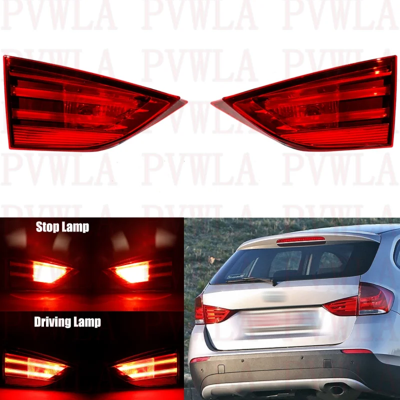 

Pair Inner Side Tail Rear Lamp Light With Bulbs 63212990113 63212990114 For BMW X1 E84 2008 2009 2010 2011 2012 2013 2014 2015