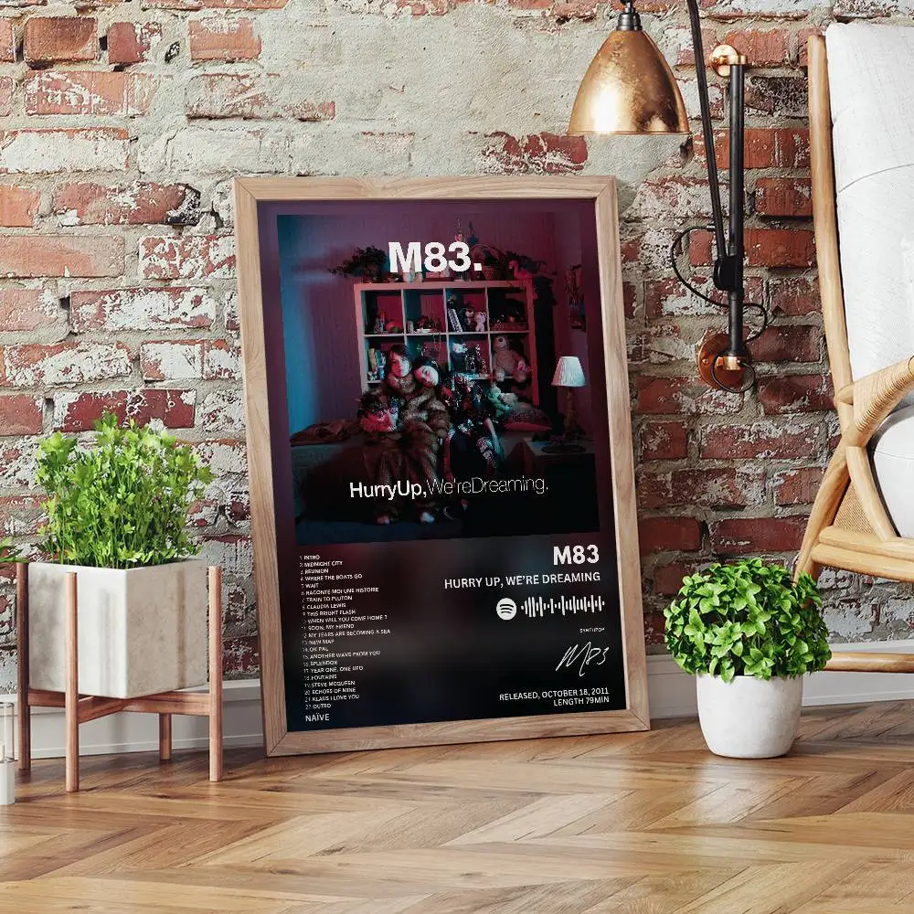 M83 Poster Self-adhesive Art Waterproof Paper Sticker Coffee House Bar Room