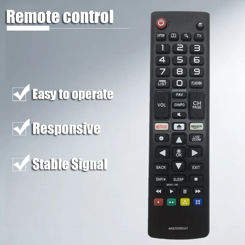 

AKB75095307 Universal Remote Control Compatible for Smart TV LED OLED LCD UHD HDTV Plasma Magic Webos 3D 4K UHD HDR NanoCell
