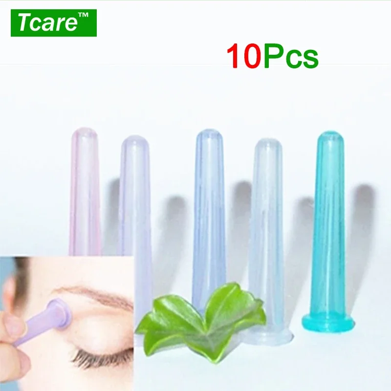 Tcare 10Piece Multicolor Mini Silicone Massage Cupping Cup Facial Massager Cups Treatment for Eye Face Back Beauty & Health Care