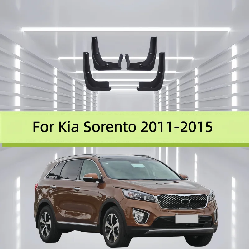 4Pcs MudFlaps For Kia Sorento 2011-2015 Mudguards Mud Flaps Splash Guards Front Rear Wheels Fender Car Accessories