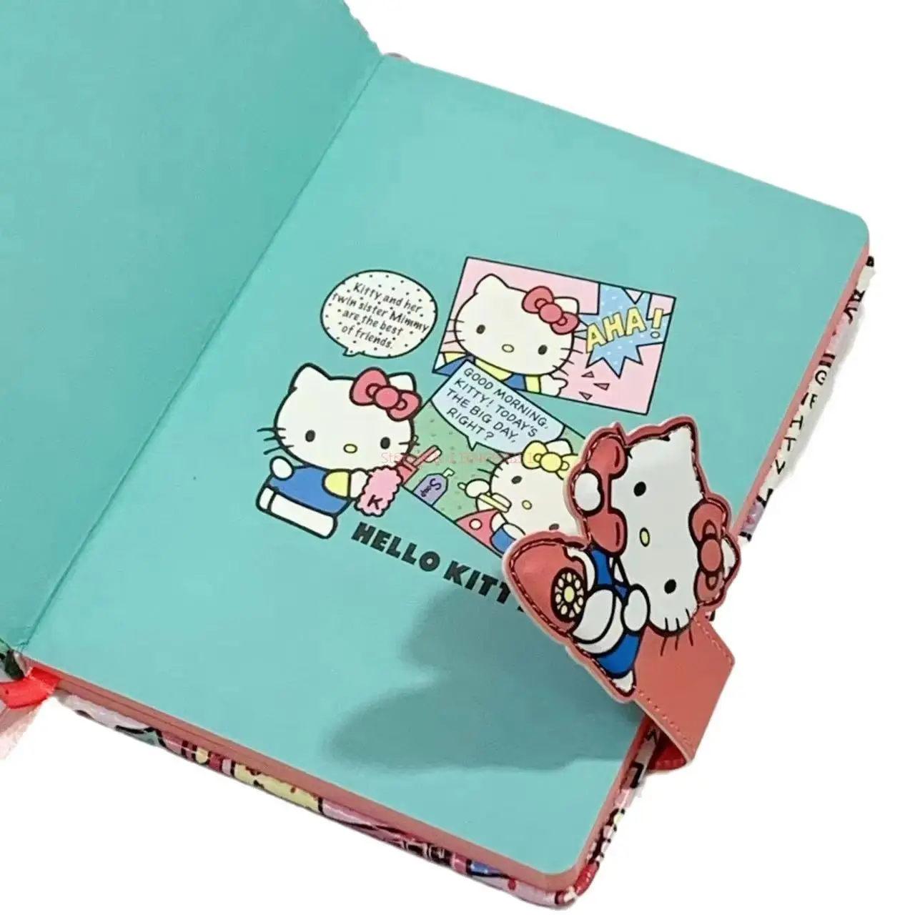 Sanrio Hello Kitty ins Notebook Cinnamoroll Pretty Girl Heart Cute Hard Shell Colorful Page B6 Notebook Learning Stationery Gift