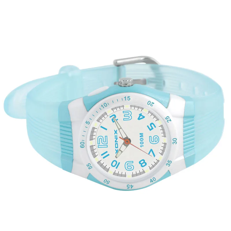 XONIX Precise Fashion Simple Temperament Pointer Sports Waterproof 100M Luminous Student Electronic Watch Female TL