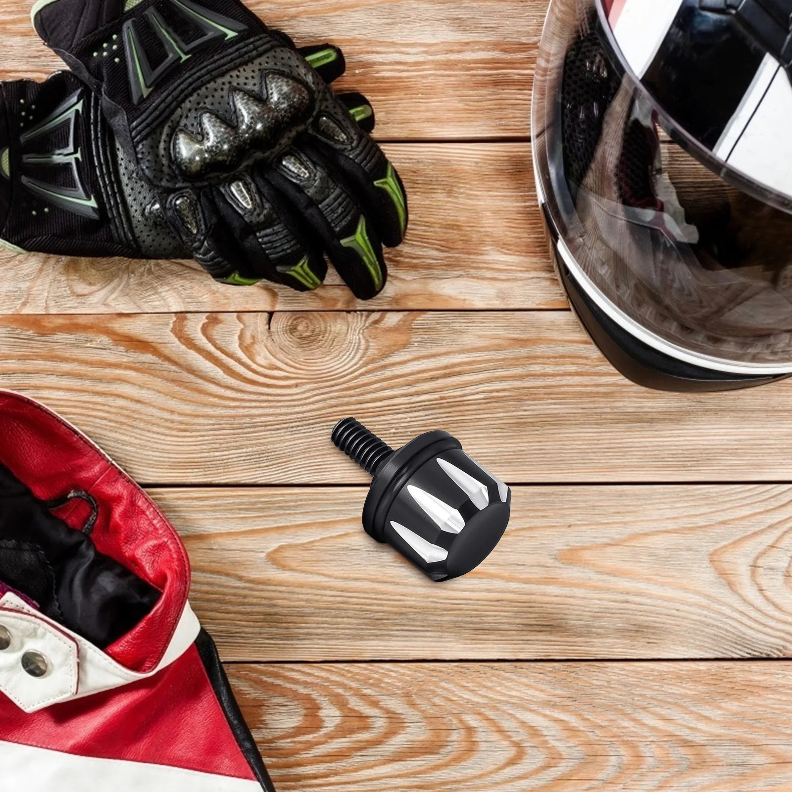 

Durable Black Rear Seat Bolt Easy Grip Motorcycle Rear Seat Modified Screw Mount Replacement Rustproof