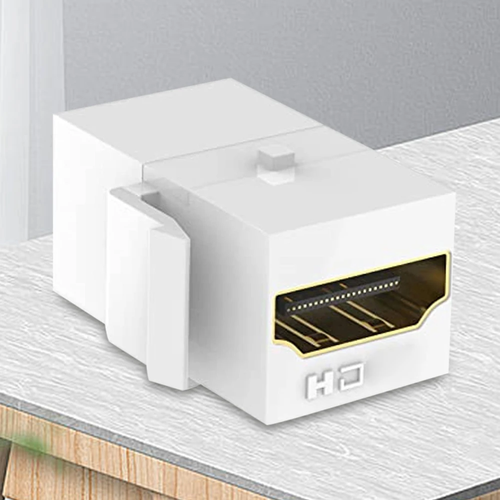 Keystone jack fêmea para fêmea adaptador de acoplador hdmi-compatível snap-in conector soquete adaptador porta para painel de saída de placa de parede