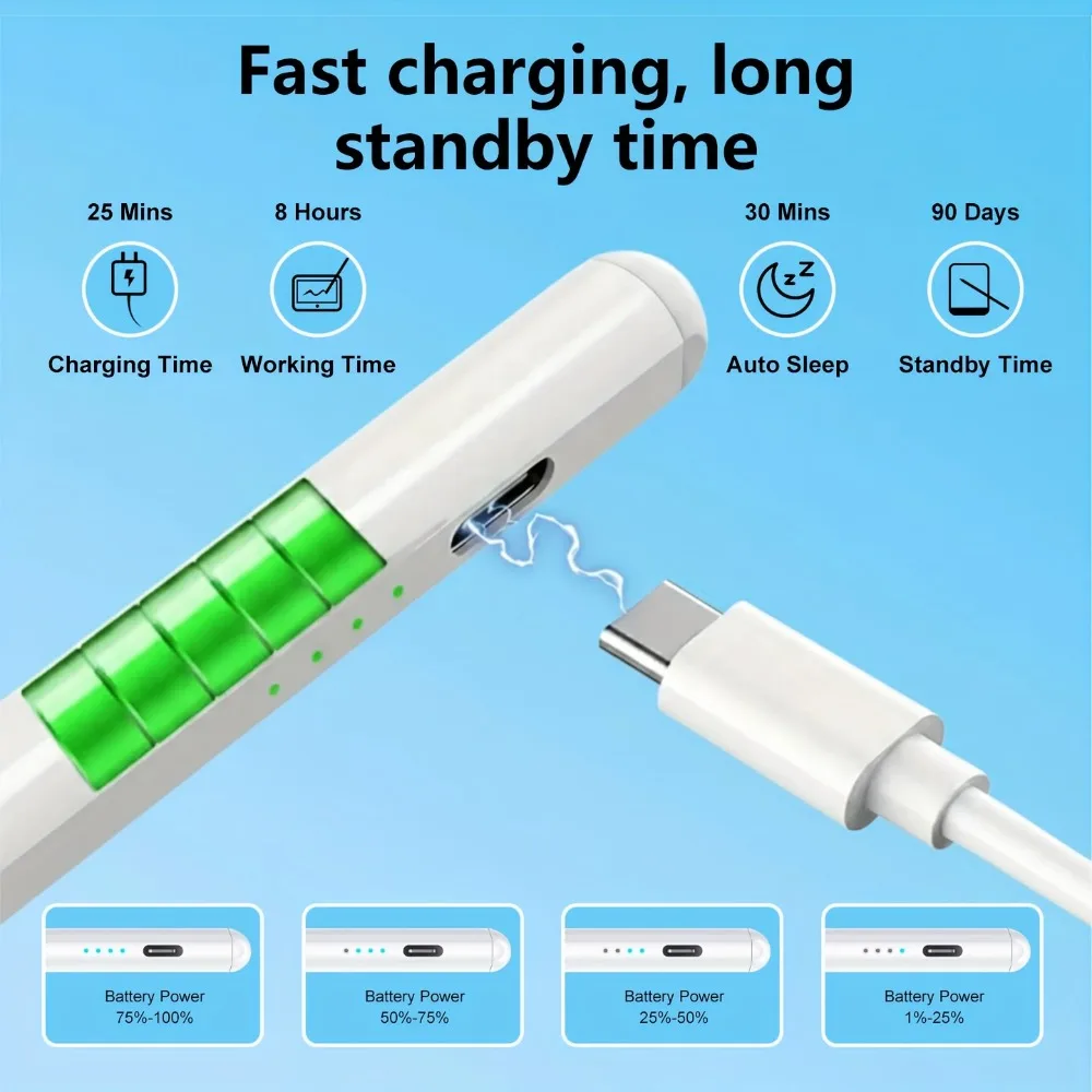 قلم عالمي لهواوي أندرويد سامسونج الهاتف المحمول Xiaomi اللوحي قلم اللمس ل Redmi Pad 2 SE 8.7 7S 6S 7 6 مع صندوق #3