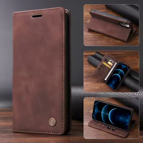 S25 S23 S22 S21 S20 S24 Ultra Fe S10 S9 S8 Plus Case For Samsung Galaxy Note 9 10 Plus 20 Ultra Flip Leather Wallet Case