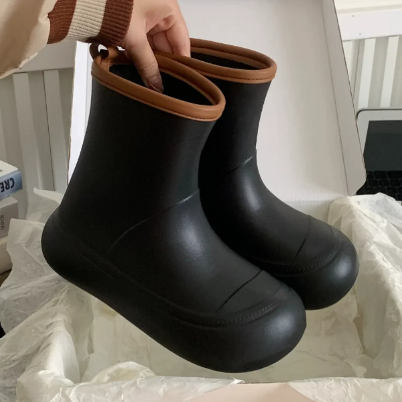 Parent Child Raining Boots 2026 Red Rain Boots For Women All Season Waterproof Non Slip Outdoor Parent-child Daily Rain Footwear