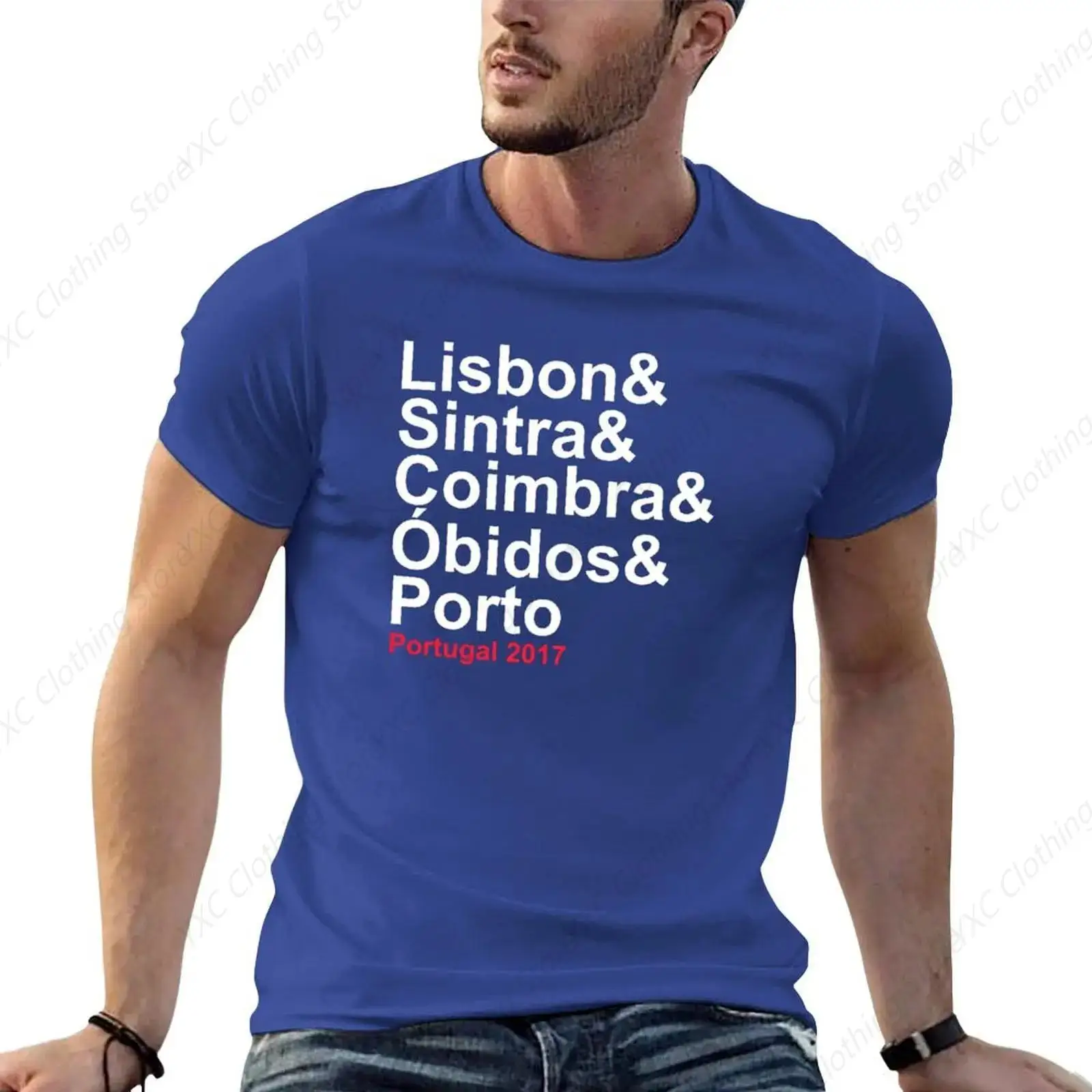 Portugal 2017 men's T-shirt- Short Sleeve Crew Neck Soft Fitted Tees S - 6XL Fresh Classic Basic Tshirts