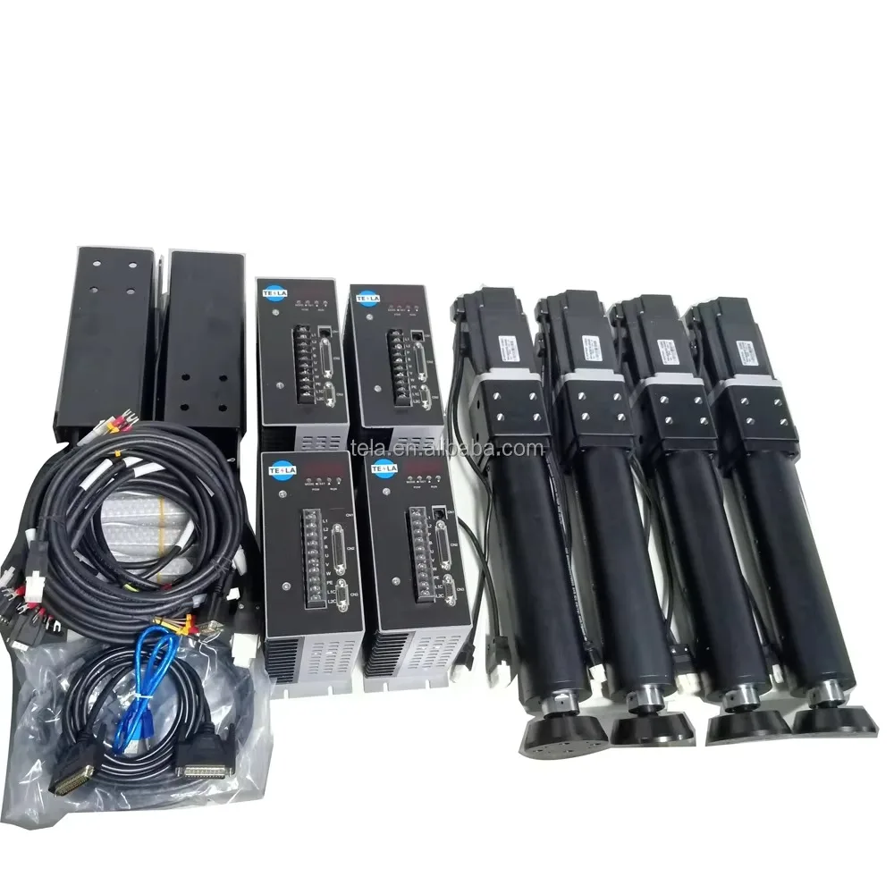 Motion Platform Kits Servo Motor with Drive for 4DOF DIY Racing Games Racing Simulators or Flight Simulator