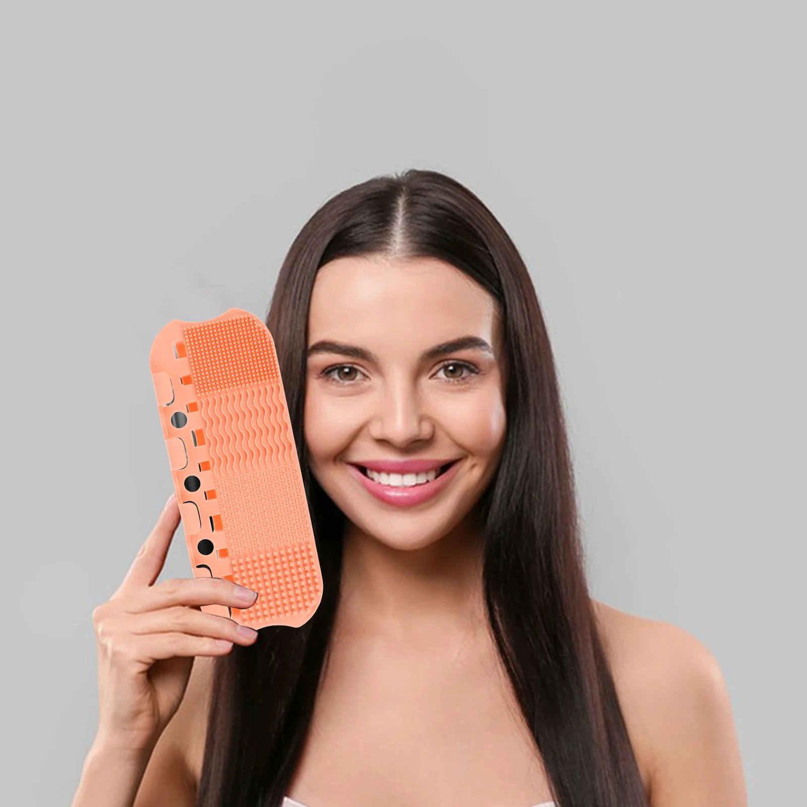 

Compact Makeup Brush Cleaning Box Portable Organizer Safe for Home Use Good Cleaning Effect Exquisite Workmanship Women