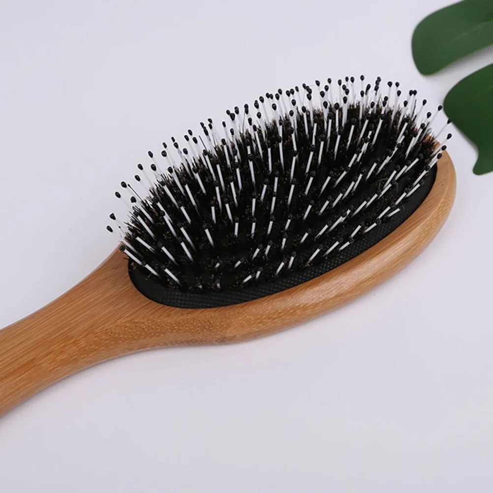 Peigne de massage pour cheveux bouclés, brosse en bois, pointe de voyage, queue, cuir chevelu domestique, 2 pièces