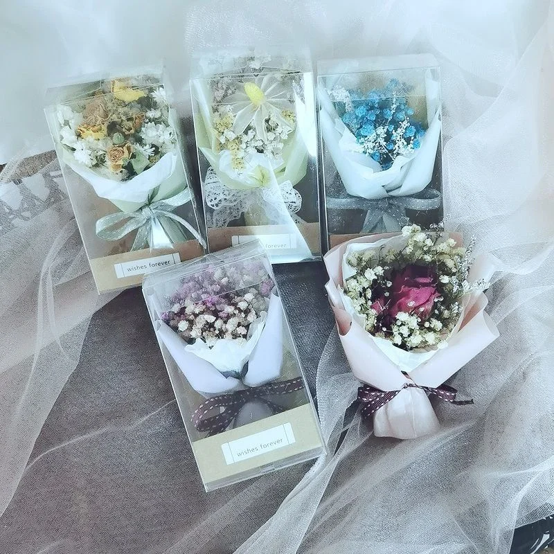 

Mini Dried Flowers Eternal Bouquet Holiday Gift Customized Gift Box Christmas