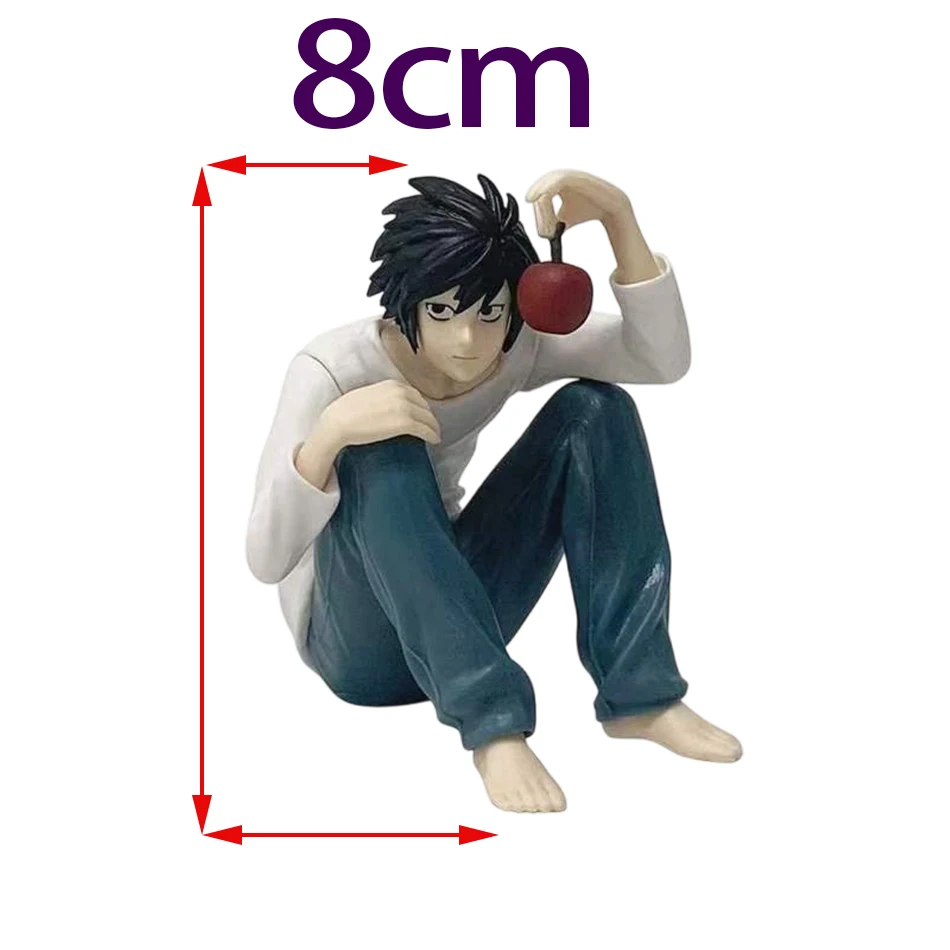 Auf Lager Death Note Anime Figur L·Lawliet Actionfigur PVC Sammlerstück Skulptur Modell Tischdekoration Spielzeug Weihnachtsgeschenke – Detail 2
