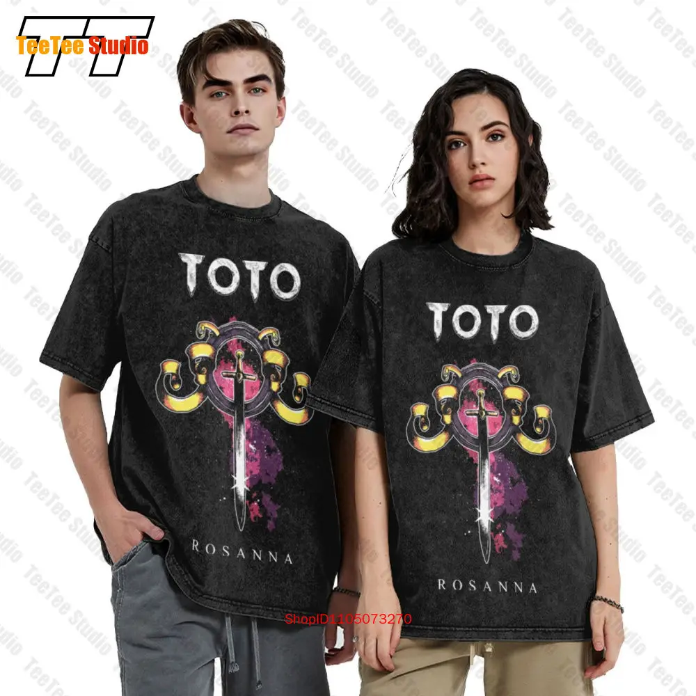Immagine 3: T-shirt oversize vintage Rosanna della banda rock americana di Toto E7ZD