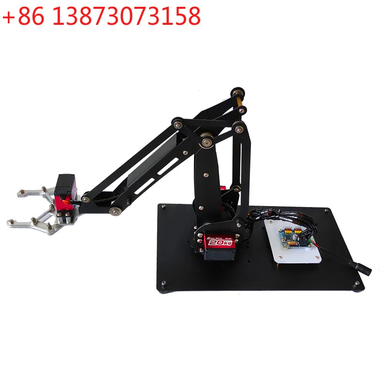 4 DOF Robot Arm with Metal Rotating Big/Small Base For Arduino ESP32 Robot DIY Kit Manipulator Claw Programmable Robot Projects
