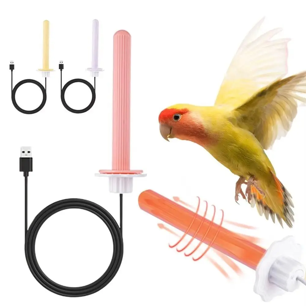 

Non-slip USB Heated Bird Perch Easy To Install Comfortable Grip Bird Cage Warmer Stick Sectional Heat Smooth Corner