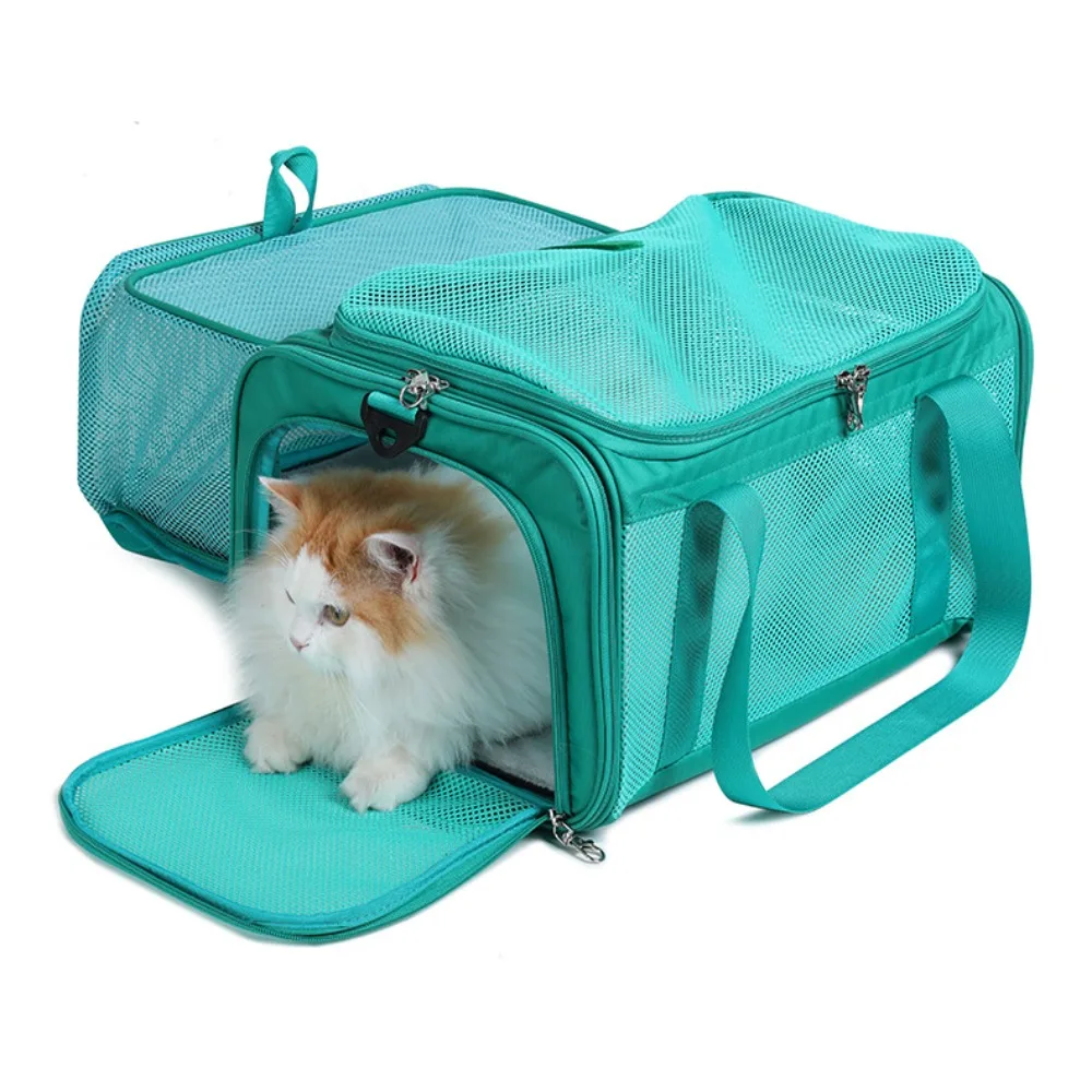

Прочная холщовая сумка-переноска для животных, дышащая, большой вместимости, портативная, складная, для авиаперевозок, для кошек