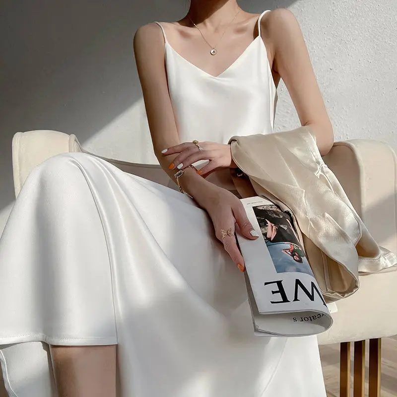

Chic And Elegant Woman Dress Sexy Adjustable Strap Sleeveless Long Luxury Evening Dresses Birthday Dress Vestido De Mujer