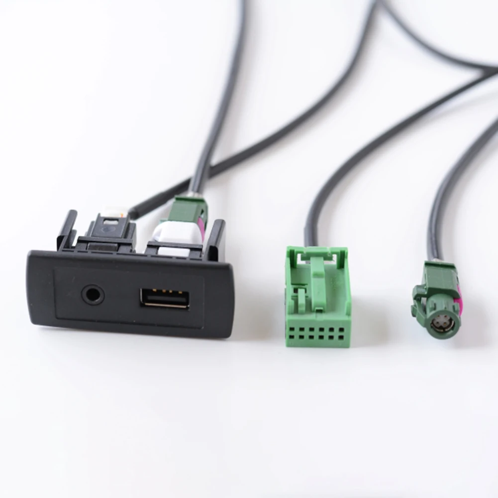 Cable AUX Socket Adaptor For Mercedes SLK SL 2008 Kit W/ Wire Harness ABS AUX Easy To Install For Comand NTG 2.5 New Useful