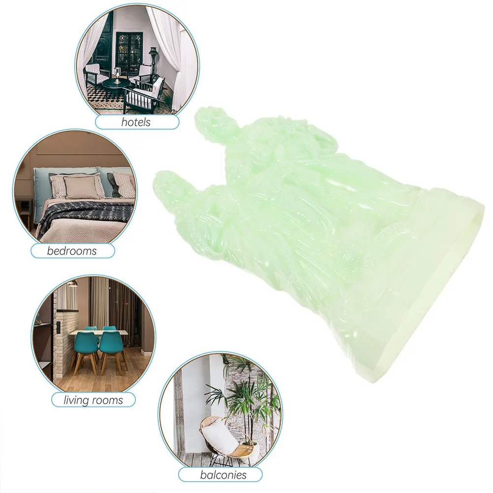 2Pcs Saint Family Decoration Luminous European Design for Home Interior Harmony Peace Desktop Art Sculpture Set