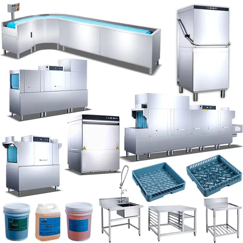 Commercial Full Automatic Conveyor  For School Canteen Hotel Industrial Kitchen Dish Washing