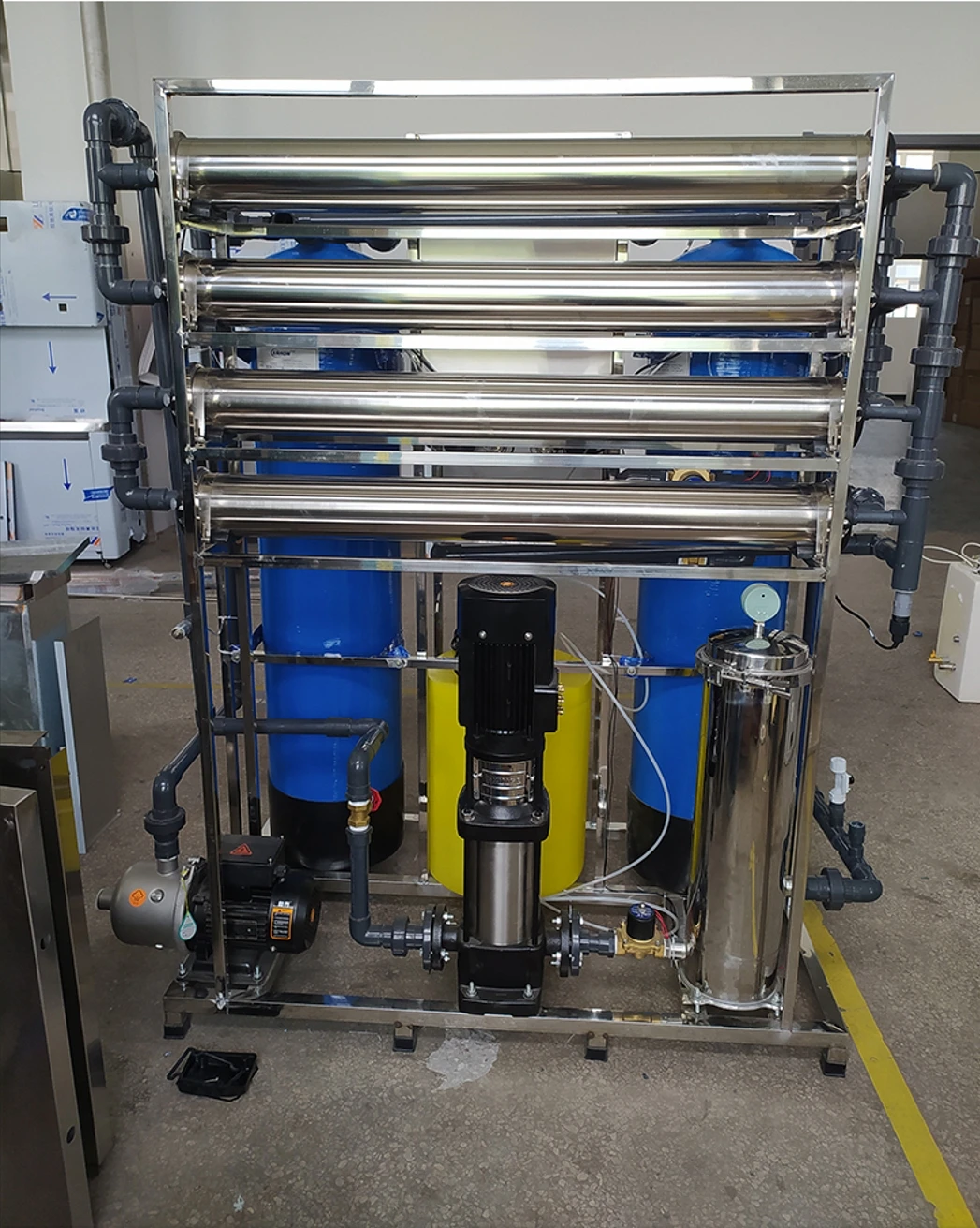 معدات معالجة المياه بالضغط الأسموزي، RO عكسي تجاري كبير