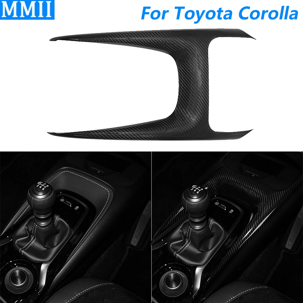

For Toyota Corolla GR 2023 2024 2025 Real Dry Carbon Fiber Center Console Gear Shift Surround Cover Car Accessories Modification