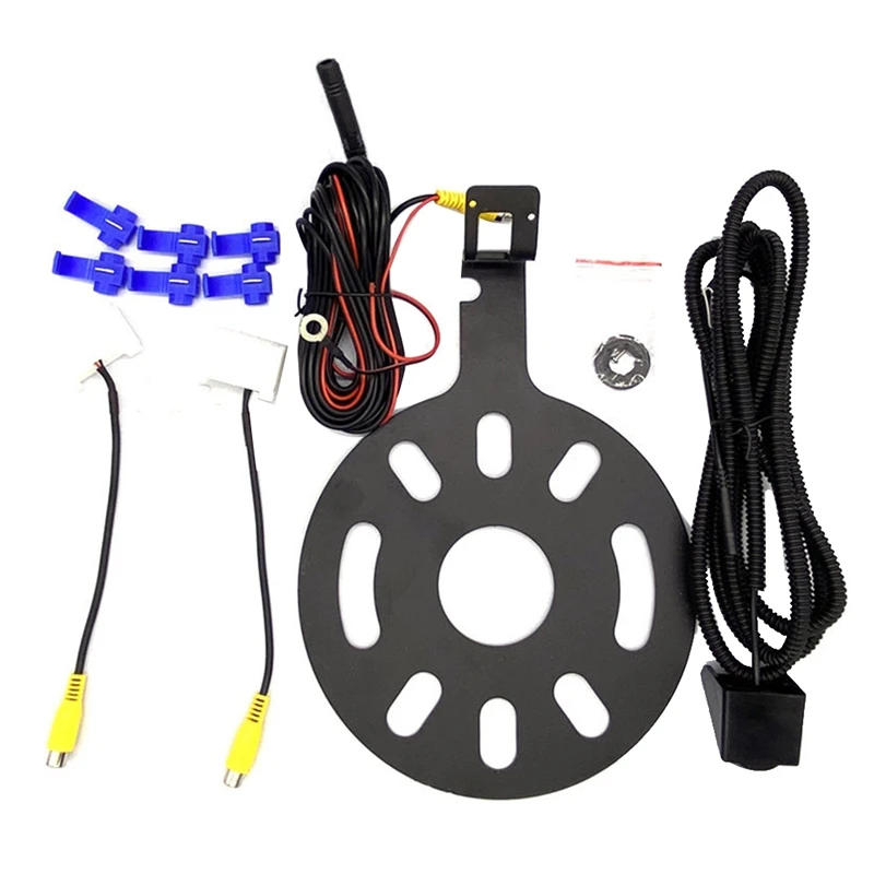 

NEW-Car Backup Camera Rear View Camera Reverse Camera For Jeep Wrangler Spare Tire Mount 2007-2018 With Monitor Adapter