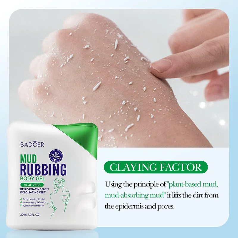 SADOER Aloe Vera Plant Series Mud-Sweeping Bath Treasure Control Oil Cleaning Scrub