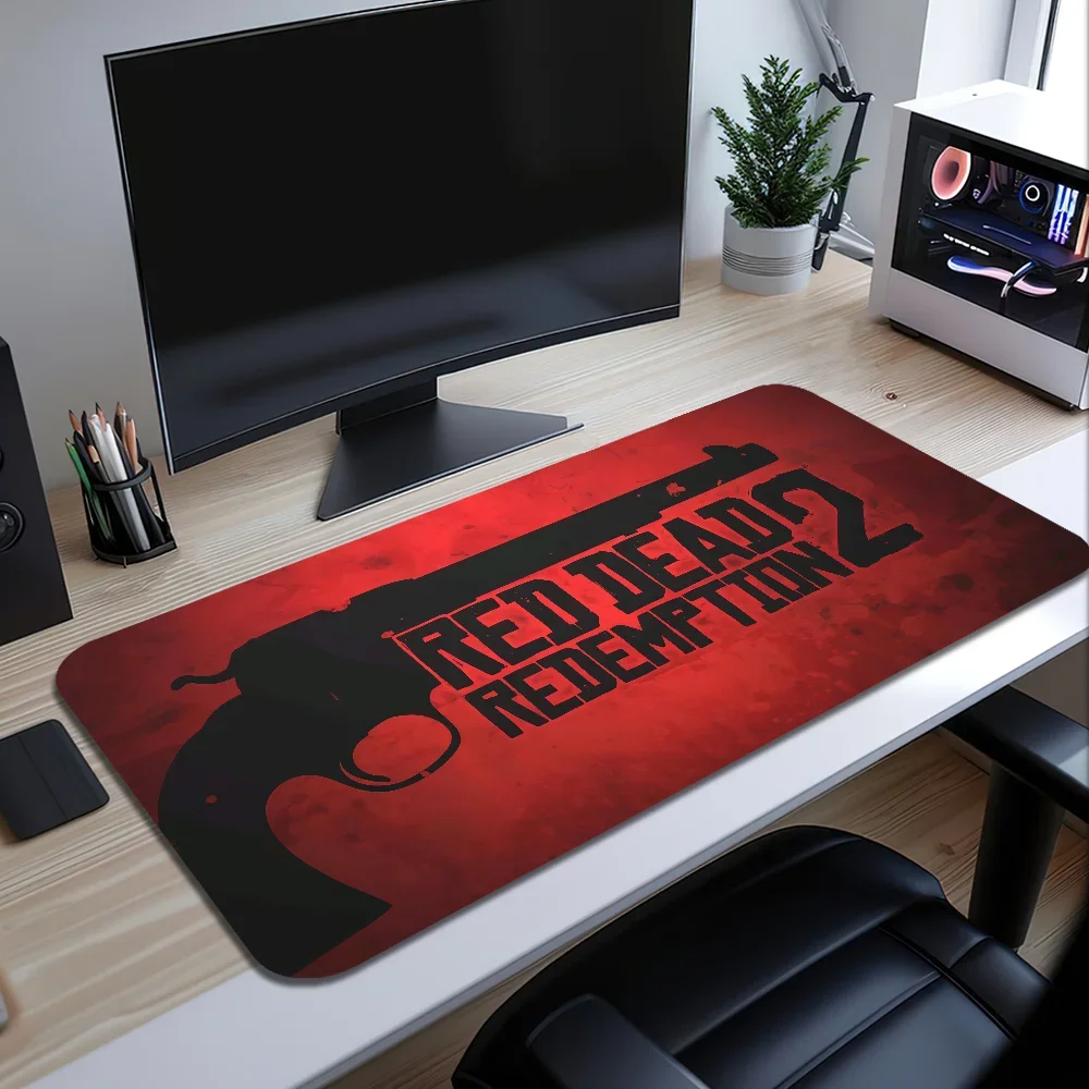 Game Red Dead Redemption 2 Mouse Pad Large Desk Mat Keyboard Ergonomic Office Leather Game PC Non-slip Anti-fray Custom Best