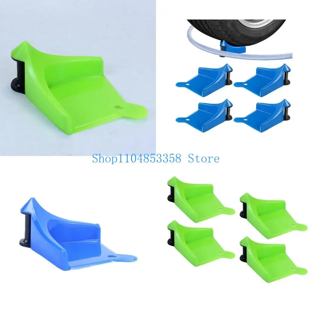 

652F 4Pcs Auto Accessory Car Detailing Tire Hose Guide Washing Tool Car Hose Guide