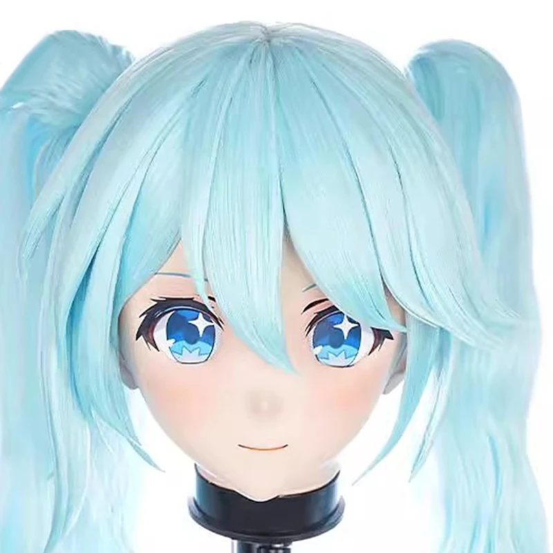 

(MEO242) Customize Handmade Full Head Lockable Crossdress Male to Female Japanese Cartoon Anime Game Character Kigurumi Mask