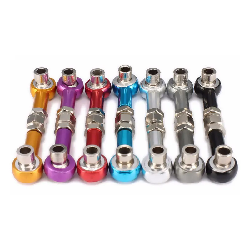 

Pack of 2, Model Car Upgrade Hop-Up Part M3 Threaded 3mm Hole 48-60mm Aluminum Front and rear linkage alloy steering lever arm