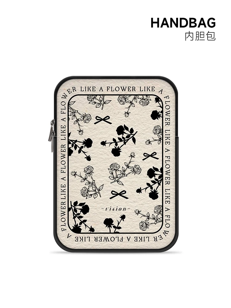 

French flower computer inner bag 14 inch female suitable for Huawei laptop storage bag