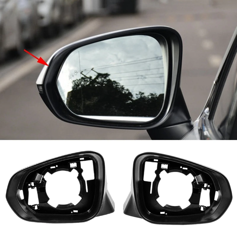 2Pcs Side Rear View Mirror Lower Cover Left Right Outside Rearview Mirror Frame for Lexus NX RX