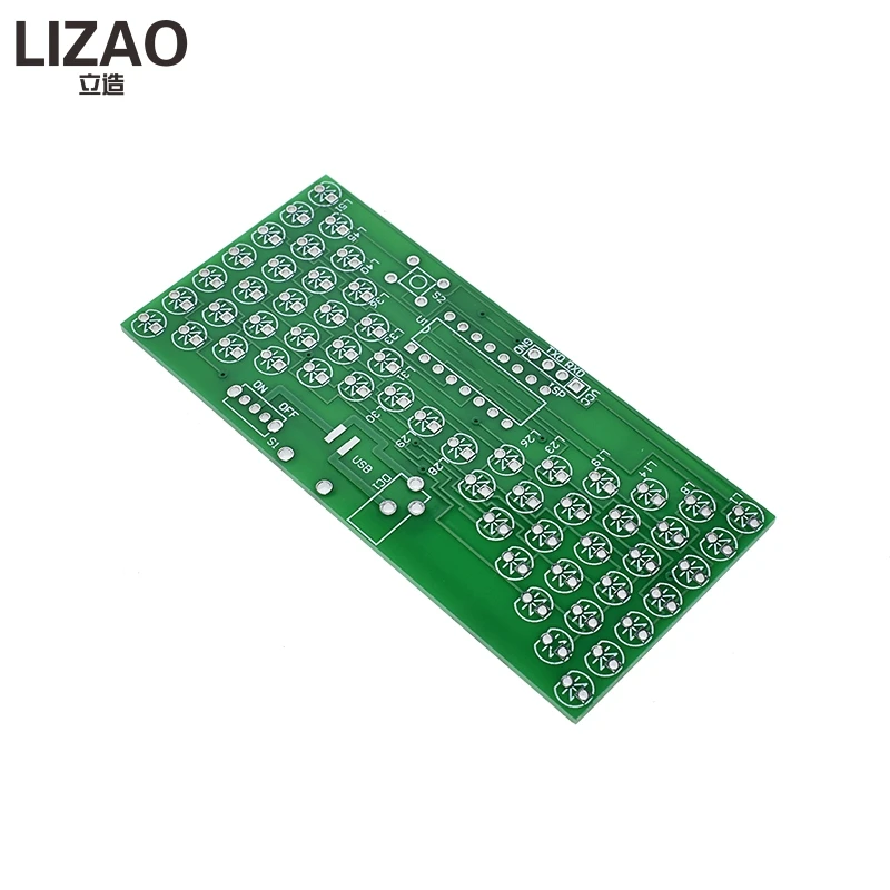 LIZAO 5V LED Hourglass DIY Electronic Kit Double Layer PCB Module 84×40mm Funny Production for Learning & Welding Practice