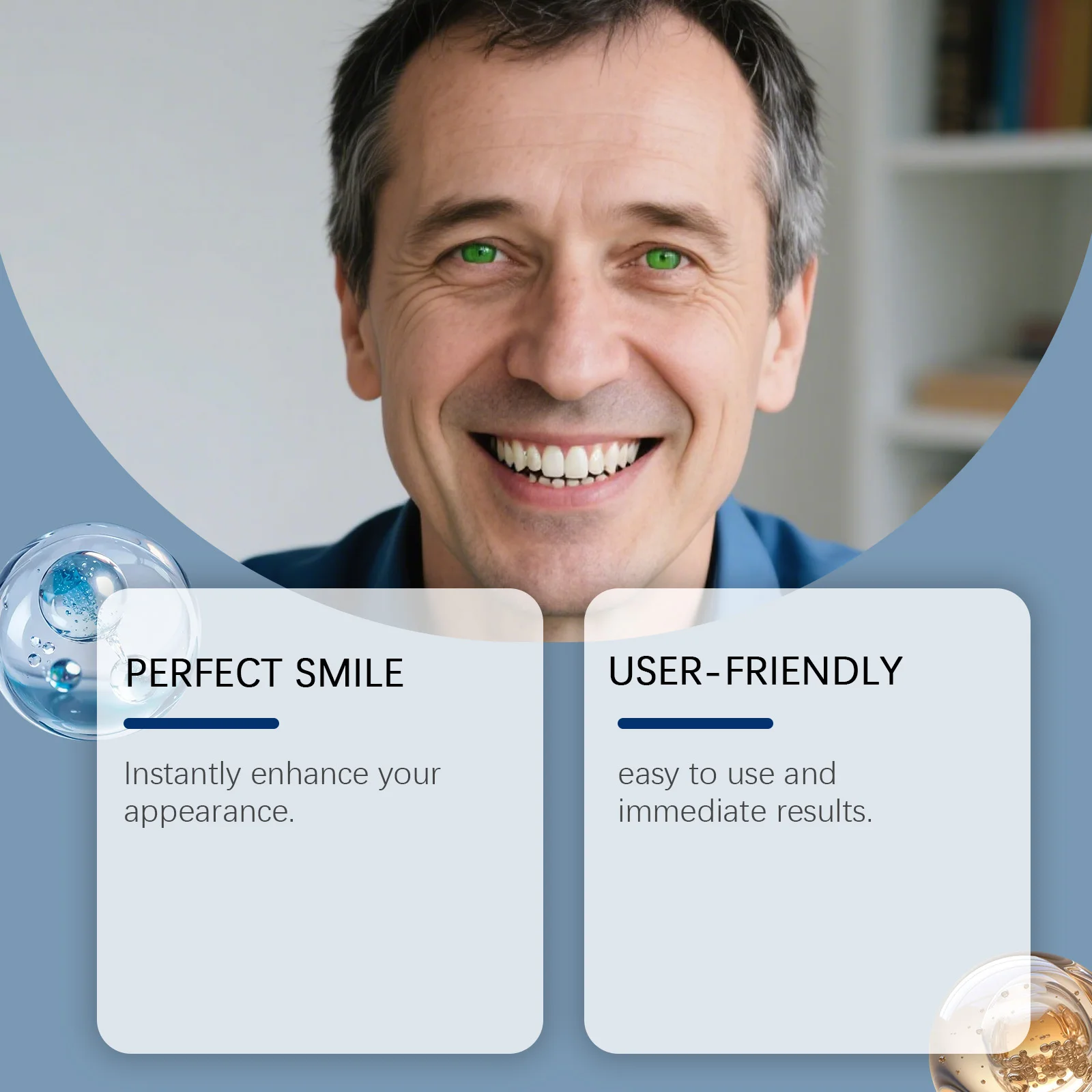 Natural Smile Beauty Denture Decoration Set: A daily denture set with mild and comfortable materials, enhancing aesthetics.