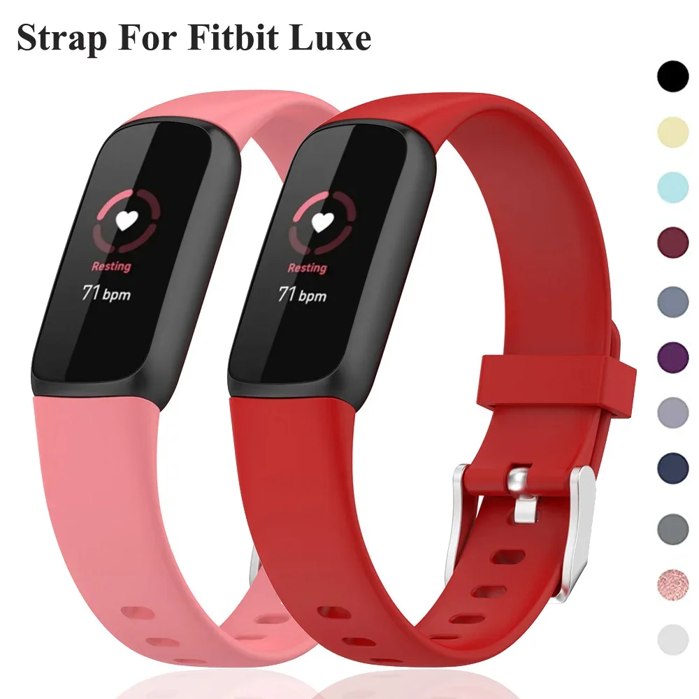 

Silicone Strap For Fitbit Luxe Band Soft Smart Watch Wristband Watchband Replacement Band For Fitbit Luxe Strap Accessories