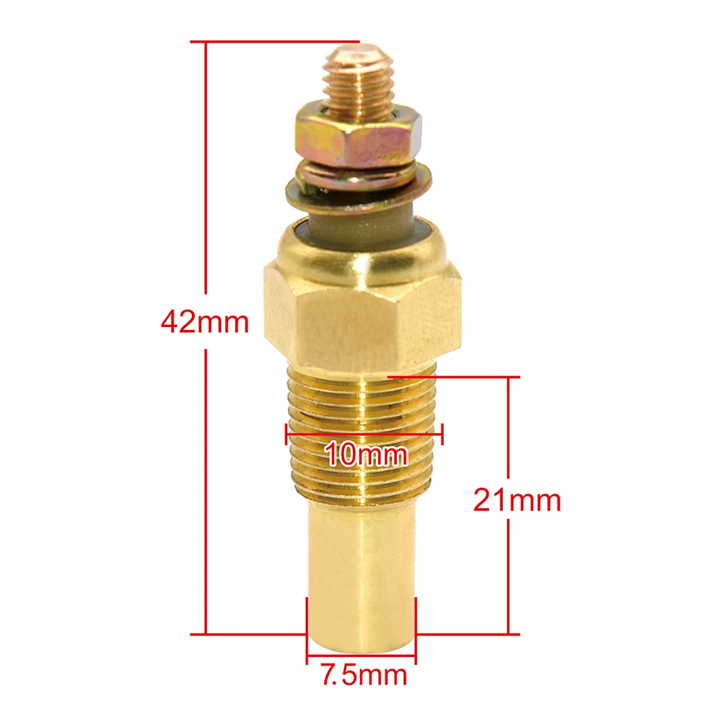 1 Pieces Water Temperature Sensor 1/8 NPT Water Temp Sensor 10mm