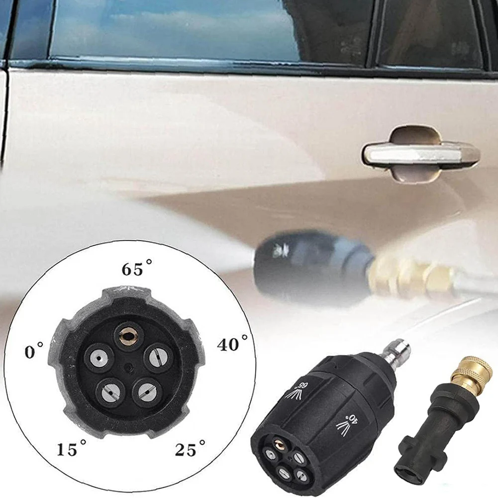 Superior AA63 5 In 1 High Pressure Rotary Turbine Nozzle Adapter For Karcher K2-K7 High Pressure Washer Nozzle Quick Connect