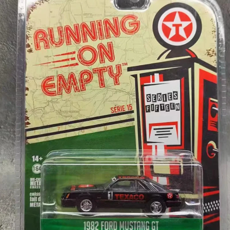 

Greenlight масштаб 1:64 1982, Mustang GT, имитация модели автомобиля из сплава, статическая коллекция, украшенные праздничные подарки, игрушки, сувенирный подарок