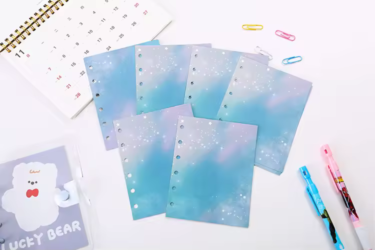 A7 Widening Double Button Transparent PVC Soft Cover Binder Cover Journal Sketchbook Accessories Diary Office Supplies - Image 7