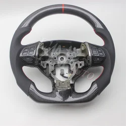 Replacement Real Carbon Fiber Steering Wheel with Leather for Mitsubishi Outlander 2007-2013 ASX