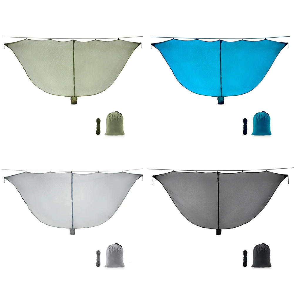 للتخييم للأراجيح، حماية معلقة، شبكة ذباب خفيفة الوزن، حماية من الحشرات، هيكل نايلون أسود 210T