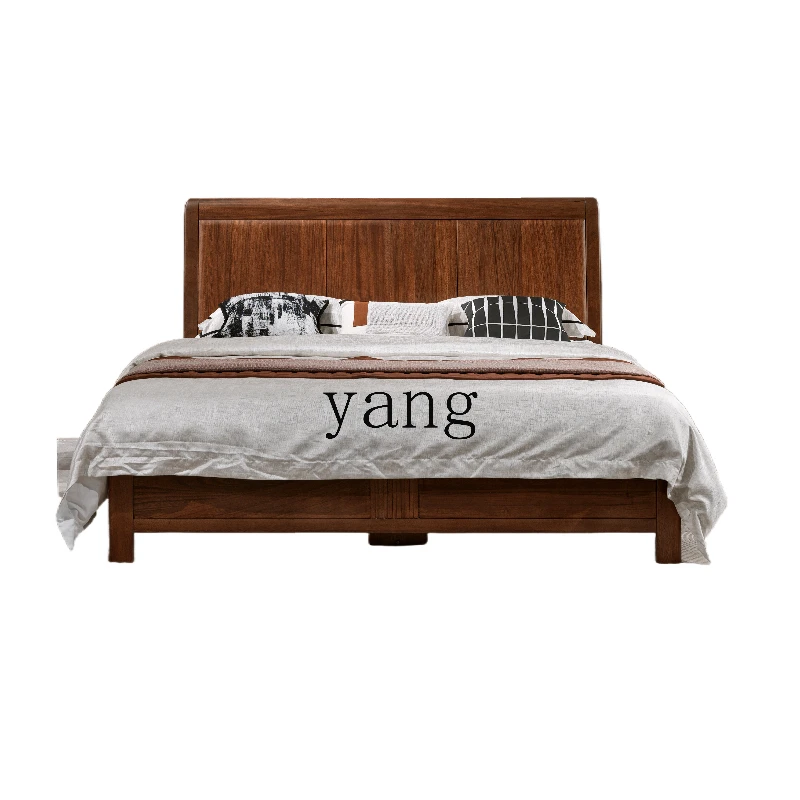 LMM double bed 1m 81m 5 double beds storage bed modern simple bedroom solid wood
